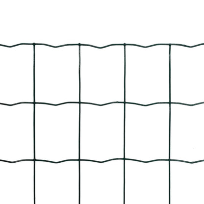 vidaXL Clôture euro Acier 25 x 1,2 m Vert