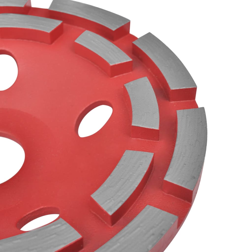 vidaXL Disque de broyage diamanté à double ligne 125 mm