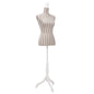 Buste de couture de femme en lin à rayures
