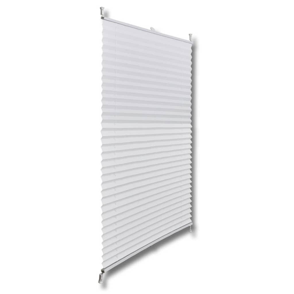vidaXL Store plissé 90x200 cm Blanc