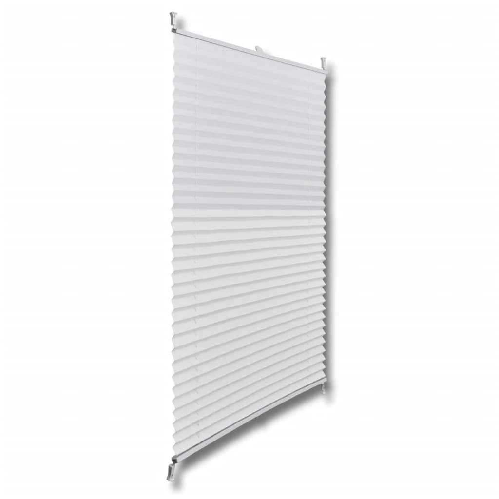 vidaXL Store plissé 100x150 cm Blanc
