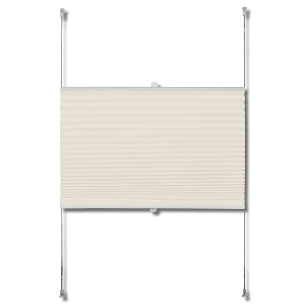 vidaXL Store plissé 70x125 cm Crème