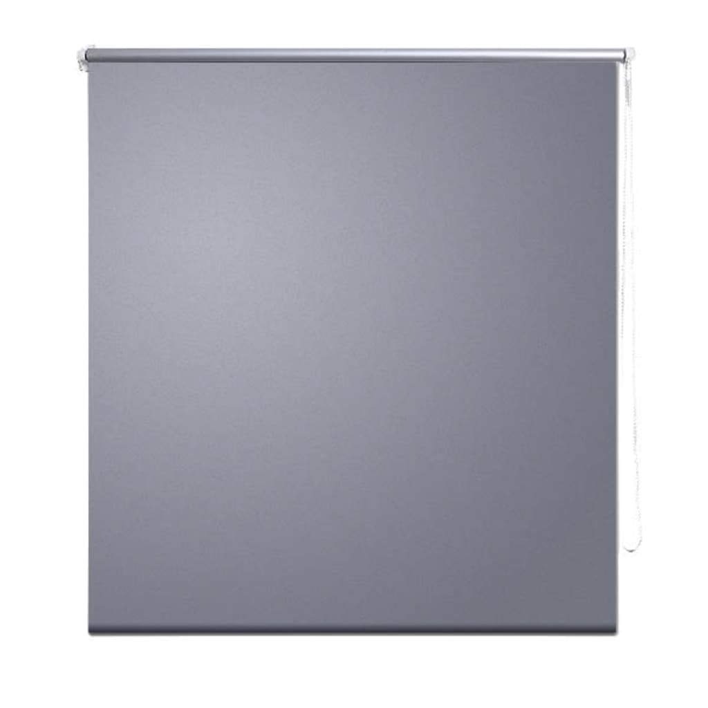 Store enrouleur occultant gris 40 x 100 cm