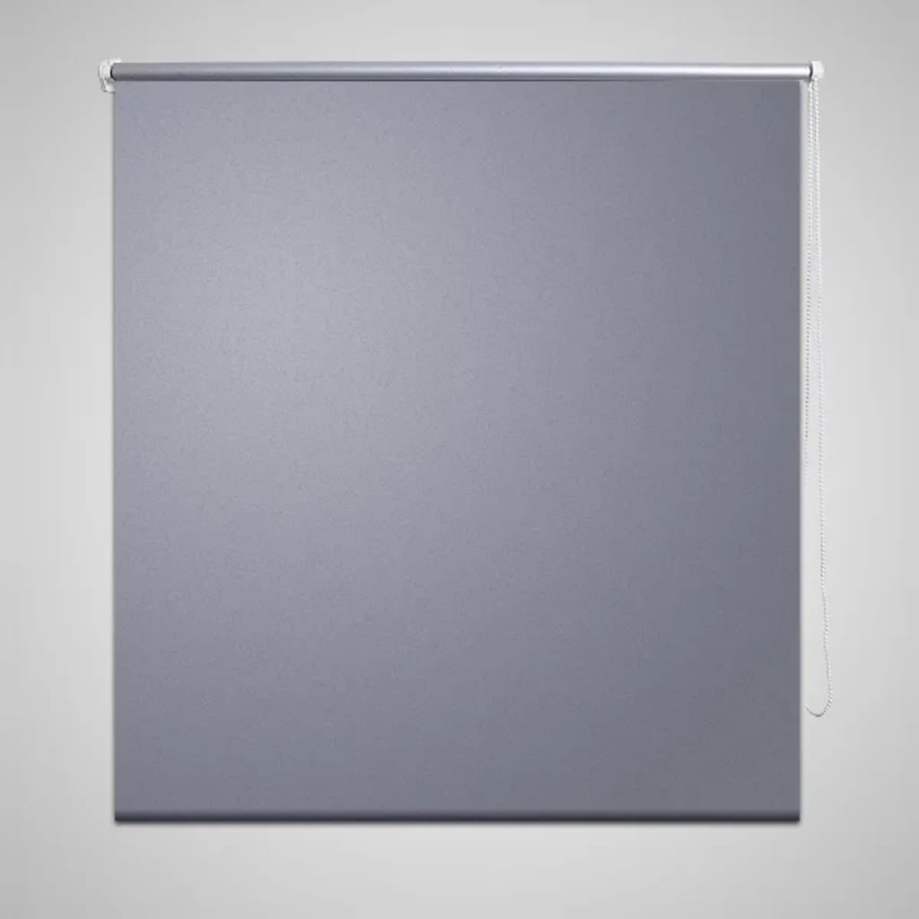 Store enrouleur occultant gris 60 x 120 cm