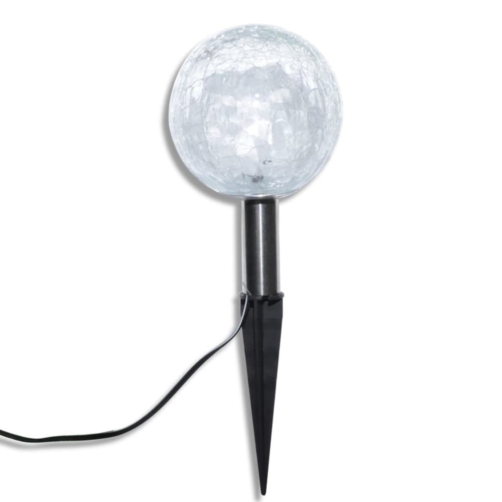 vidaXL Lampes de jardin LED solaires 3 pcs avec piquet de sol