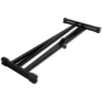 Support de clavier réglable double barre en X