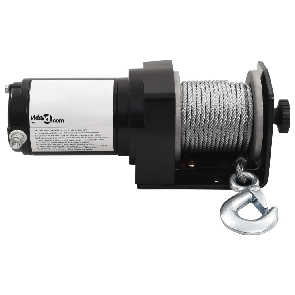 vidaXL Treuil électrique 12 V 1360 kg avec télécommande sans fil