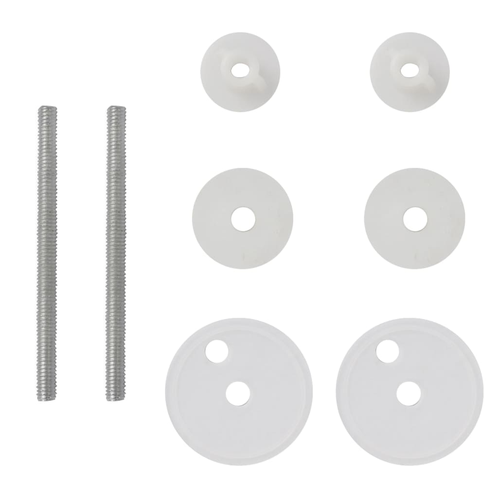 vidaXL Siège de toilette avec Couvercle MDF Design simple Blanc