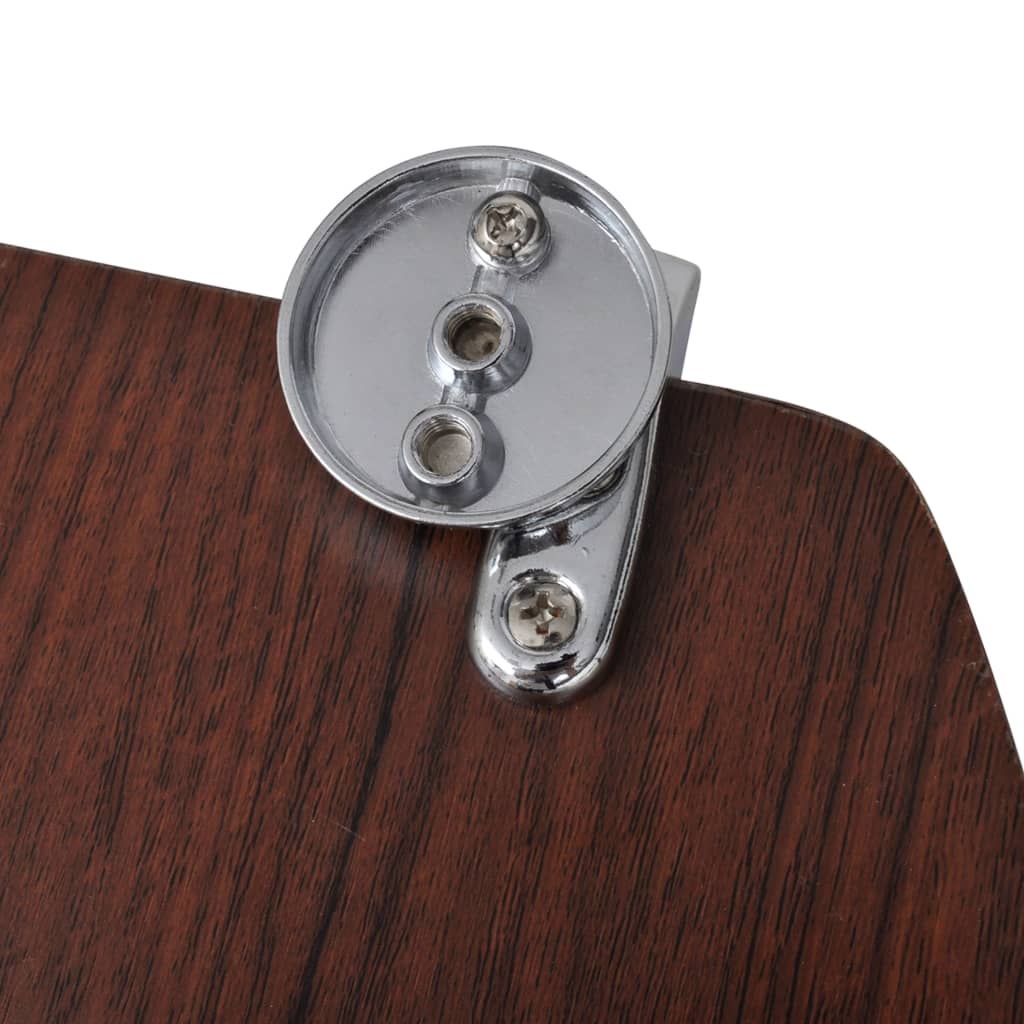 vidaXL Siège de toilette avec Couvercle MDF Design simple Marron