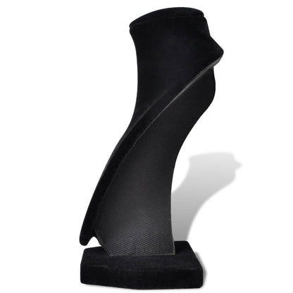 Présentoir buste d'exposition pour colliers en flanelle 4 pcs
