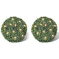 2 pièce de boule 35 cm avec guirlande lumineuse solaire 24 LED