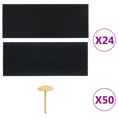 vidaXL Rideau de porte contre insectes 210x100cm 2 pcs magnétique noir