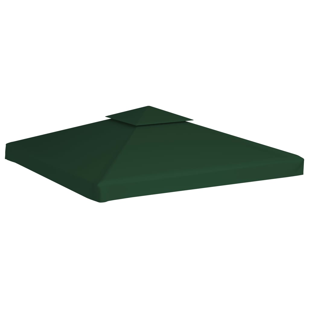 vidaXL Recouvrement de remplacement d'auvent 310 g/m² 3 x 3 m Vert