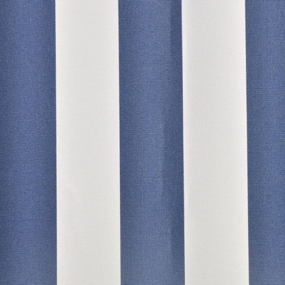 vidaXL Toit d'auvent Toile Bleu et blanc 3x2,5 m (Cadre non inclus)