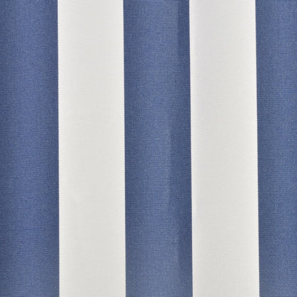 vidaXL Toit d'auvent Toile Bleu et blanc 4x3 m (Cadre non inclus)