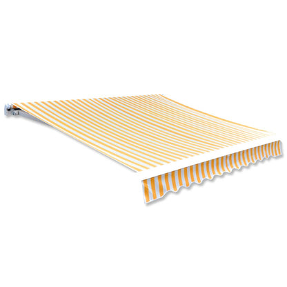 vidaXL Tissu d'auvent Jaune tournesol/blanc 3x2,5 m (cadre non inclus)