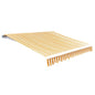 vidaXL Tissu d'auvent Jaune tournesol/blanc 4 x 3 m (cadre non inclus)