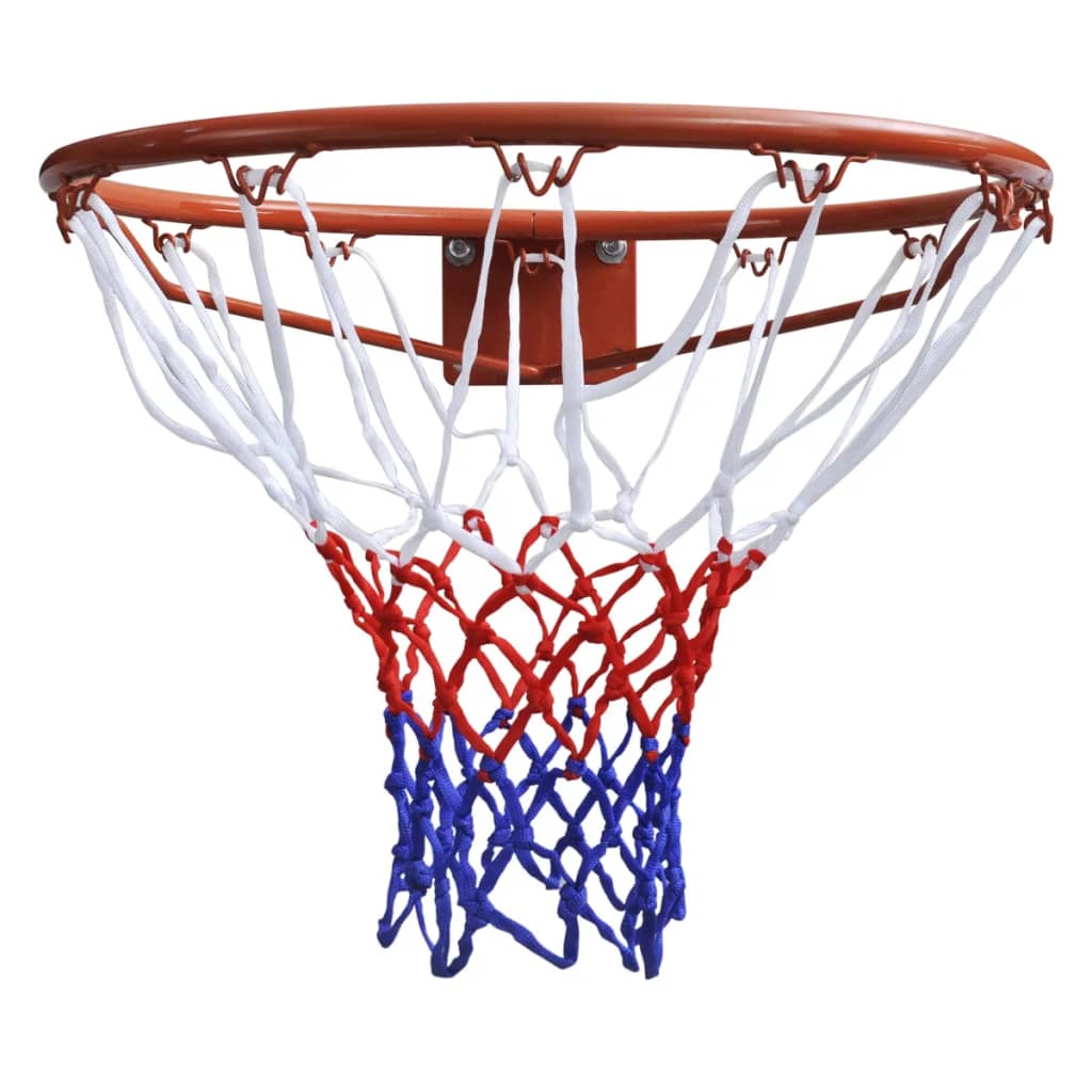 vidaXL Ensemble de panier de basket-ball avec filet Orange 45 cm