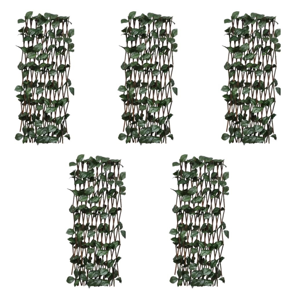 vidaXL Clôture en treillis de saule 5 pcs 180x90 cm