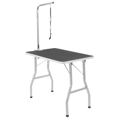 vidaXL Table de Toilettage Ajustable pour Chiens Chats 1 Potence