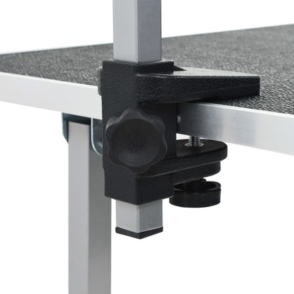 vidaXL Table de Toilettage Ajustable pour Chiens Chats 2 Potences