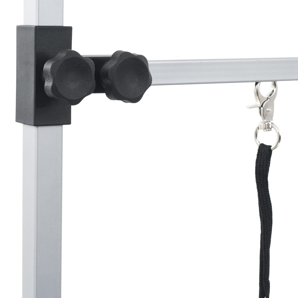 vidaXL Table de Toilettage Ajustable pour Chiens Chats 2 Potences
