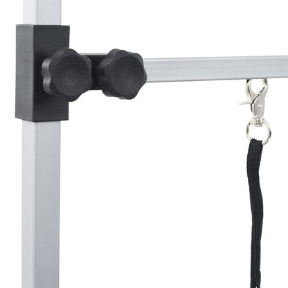 vidaXL Table de Toilettage Ajustable pour Chiens Chats 2 Potences
