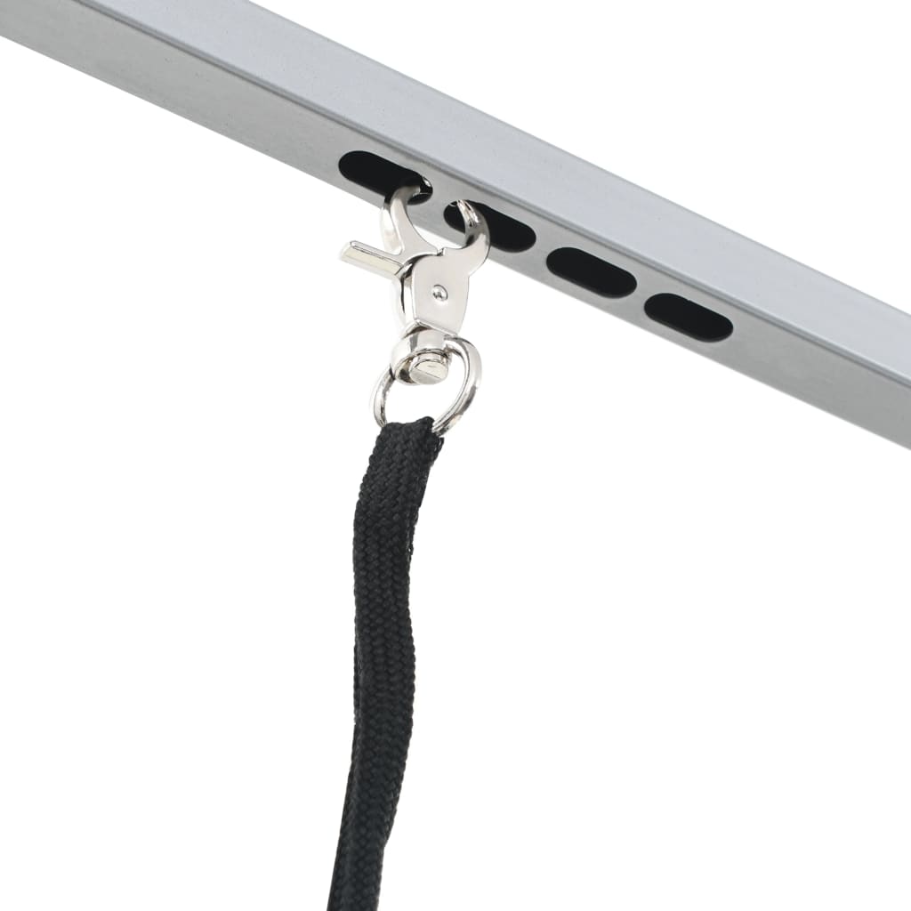 vidaXL Table de Toilettage Ajustable pour Chiens Chats 2 Potences