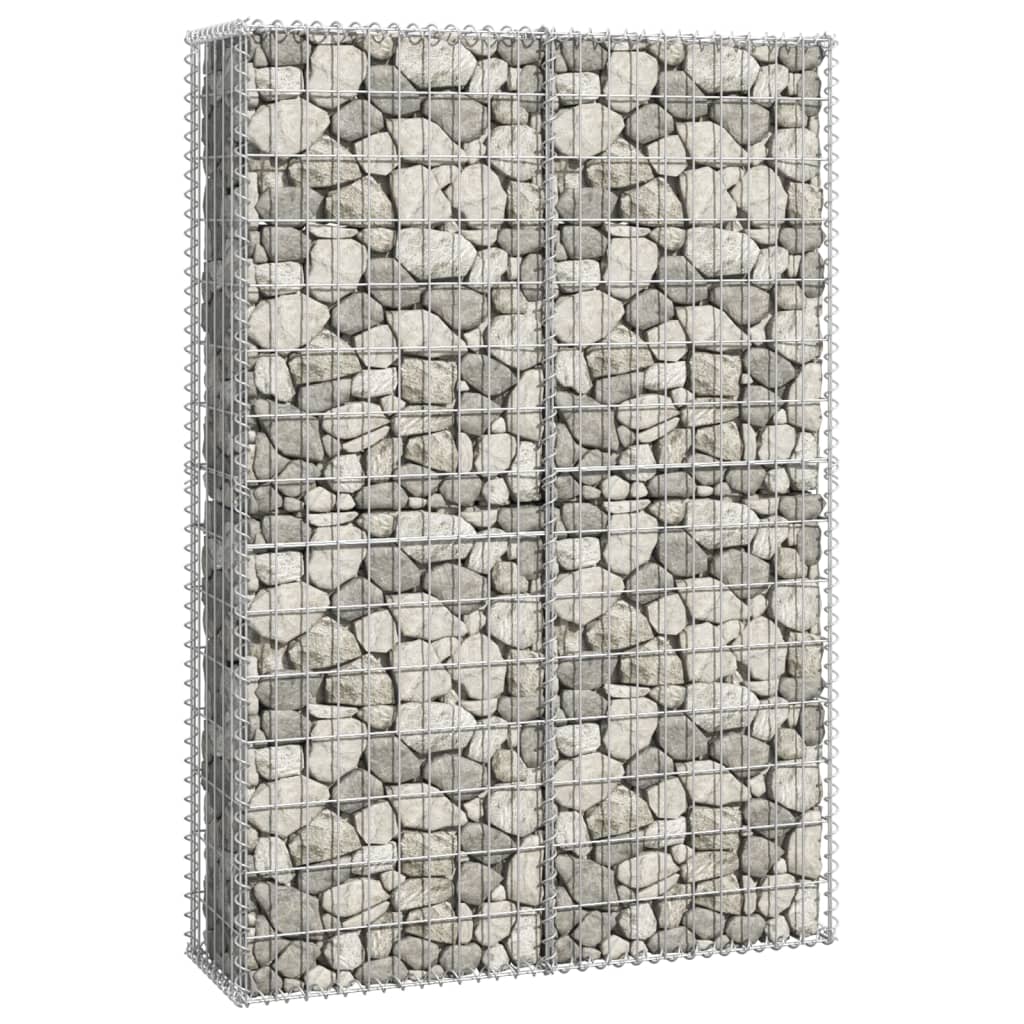 vidaXL Panier de gabion avec couvercle Fil galvanisé 150 x 100 x 30 cm