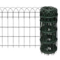 vidaXL Bordure de pelouse Fer enduit de poudre 25x0,65 m