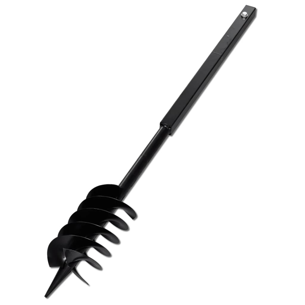 vidaXL Tarière de sol avec mèche de tarière 150 mm Acier Noir