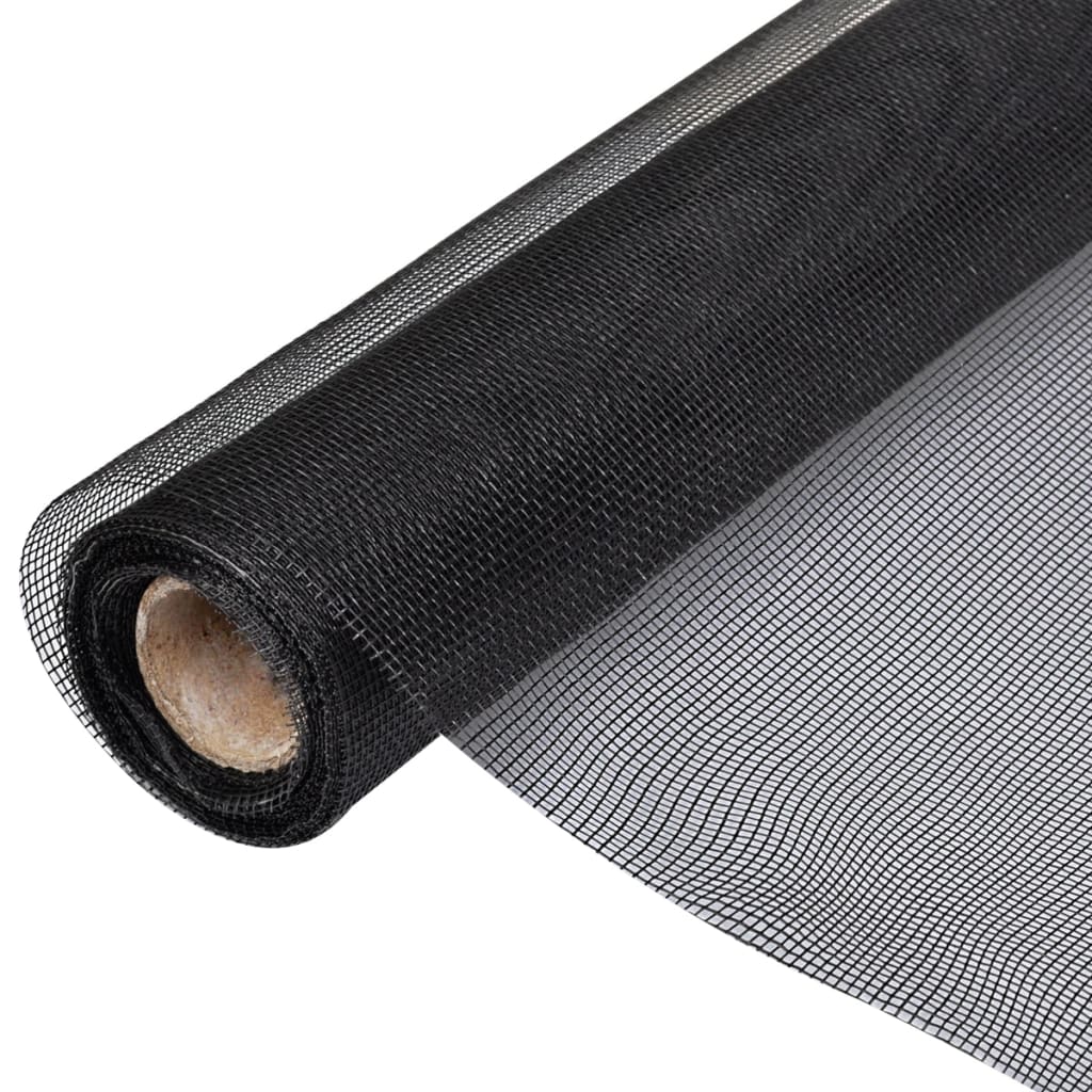 vidaXL Écran en treillis Fibre de verre 100x1000 cm Noir
