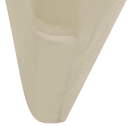 Housse crème extensible pour chaise 6 pièces