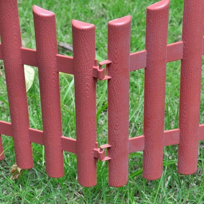 vidaXL Bordures de pelouse 17 pcs 10 m Marron