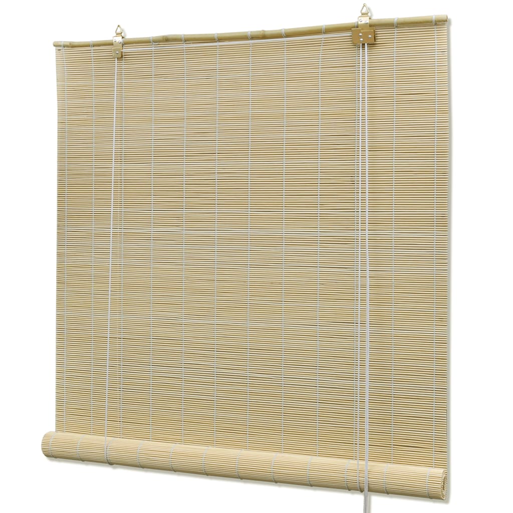 vidaXL Store à rouleau bambou naturel 120x160 cm
