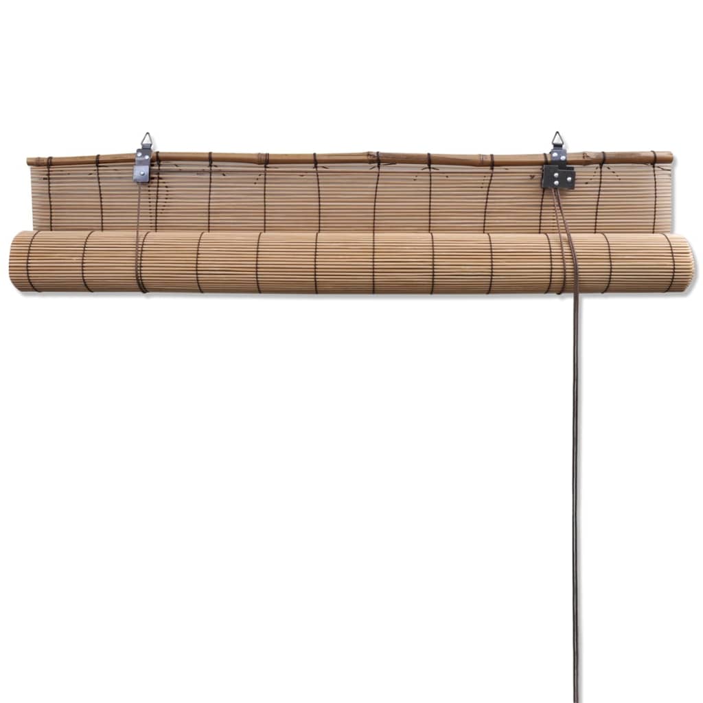 vidaXL Store roulant Bambou Marron 100x160 cm
