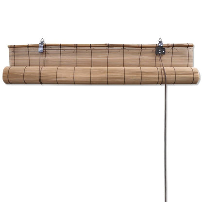 vidaXL Store roulant Bambou Marron 100x160 cm