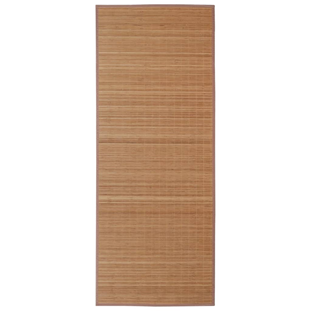 vidaXL Tapis en bambou marron à latte rectangulaire 120 x 180 cm