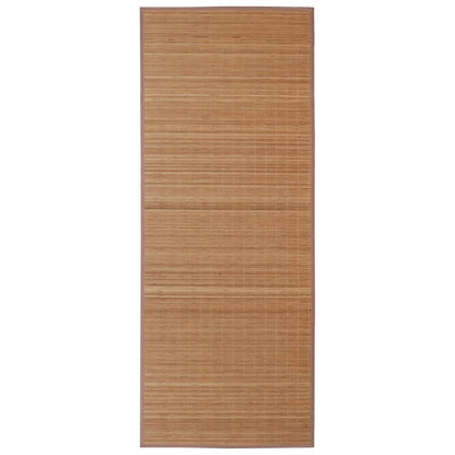 vidaXL Tapis en bambou marron à latte rectangulaire 120 x 180 cm