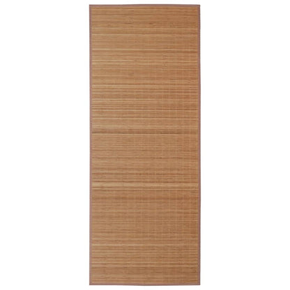 vidaXL Tapis en bambou marron à latte rectangulaire 150 x 200 cm