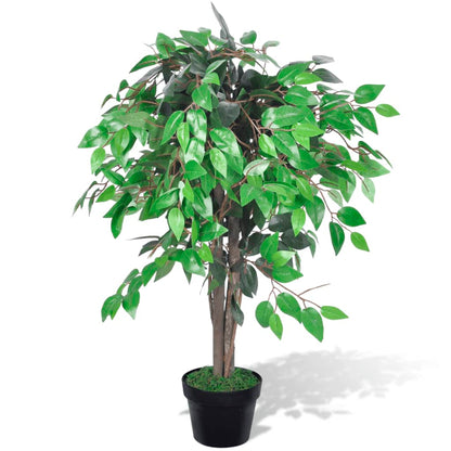 Palmier Artificiel Plastique avec Pot 90 cm