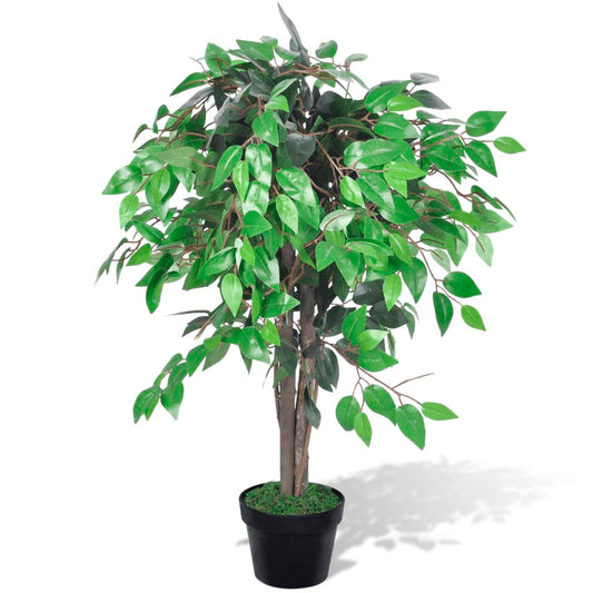 Palmier Artificiel Plastique avec Pot 90 cm