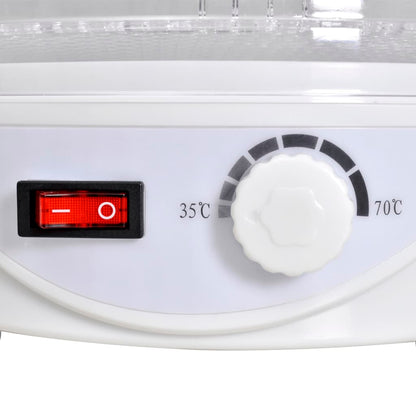 vidaXL Déshydrateur avec 6 plateaux empilables (ronds)
