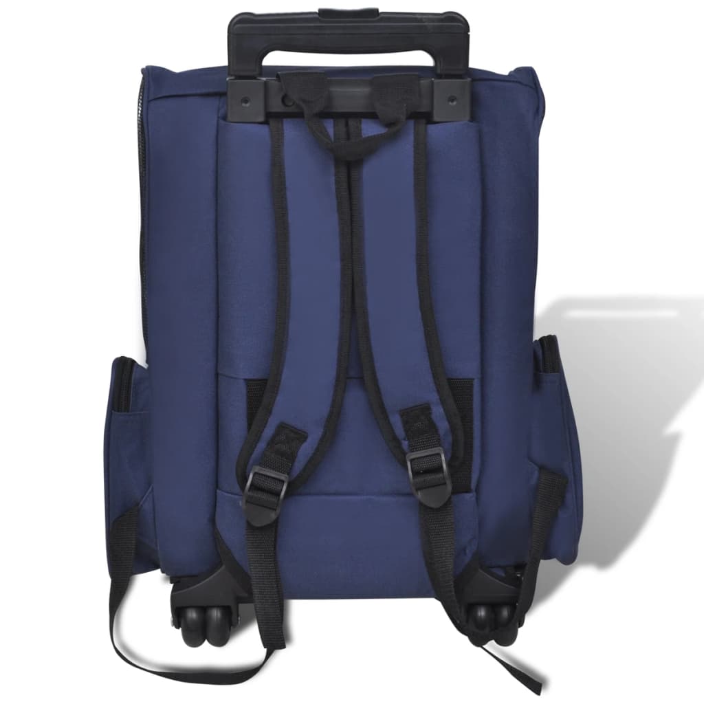 vidaXL Chariot polyvalent pliable pour animaux de compagnie Bleu