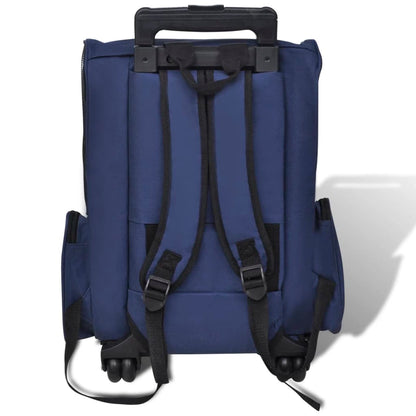 vidaXL Chariot polyvalent pliable pour animaux de compagnie Bleu