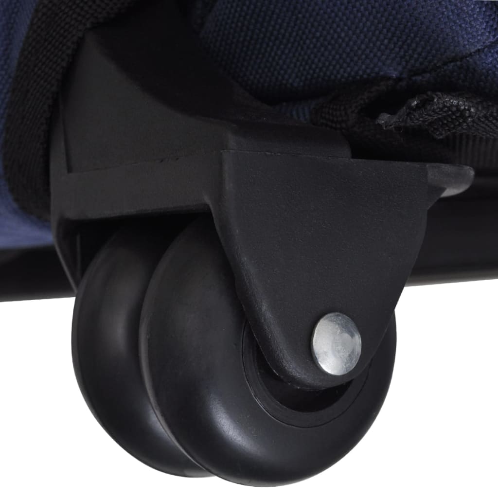 vidaXL Chariot polyvalent pliable pour animaux de compagnie Bleu