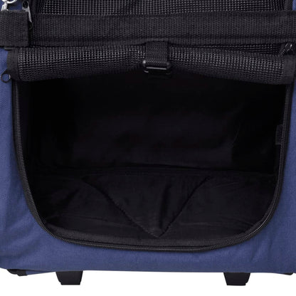 vidaXL Chariot polyvalent pliable pour animaux de compagnie Bleu