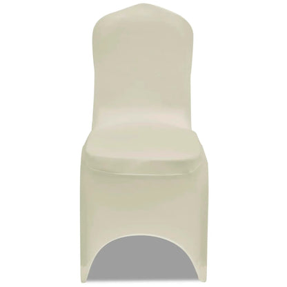 50 housses de chaise extensibles crème