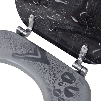 Abatant de WC avec couvercle design goutte d'eau