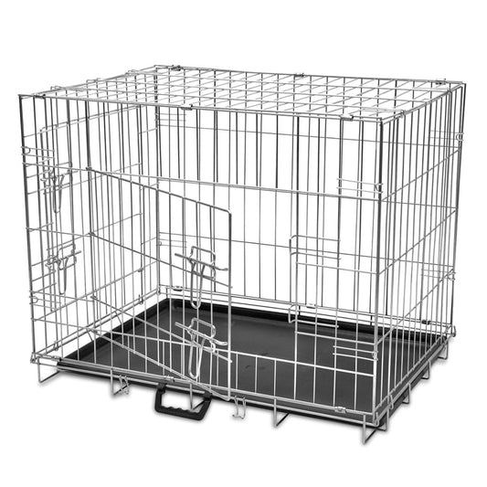 vidaXL Cage métallique et pliable pour chiens M